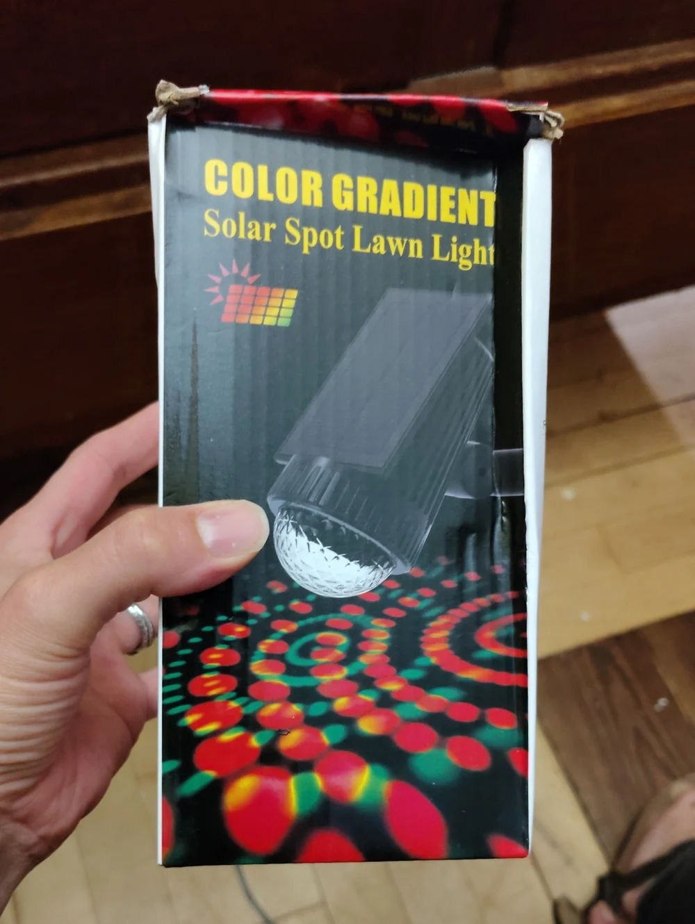 Color Gradient Solar Spot Lawn Light - Multi-Color